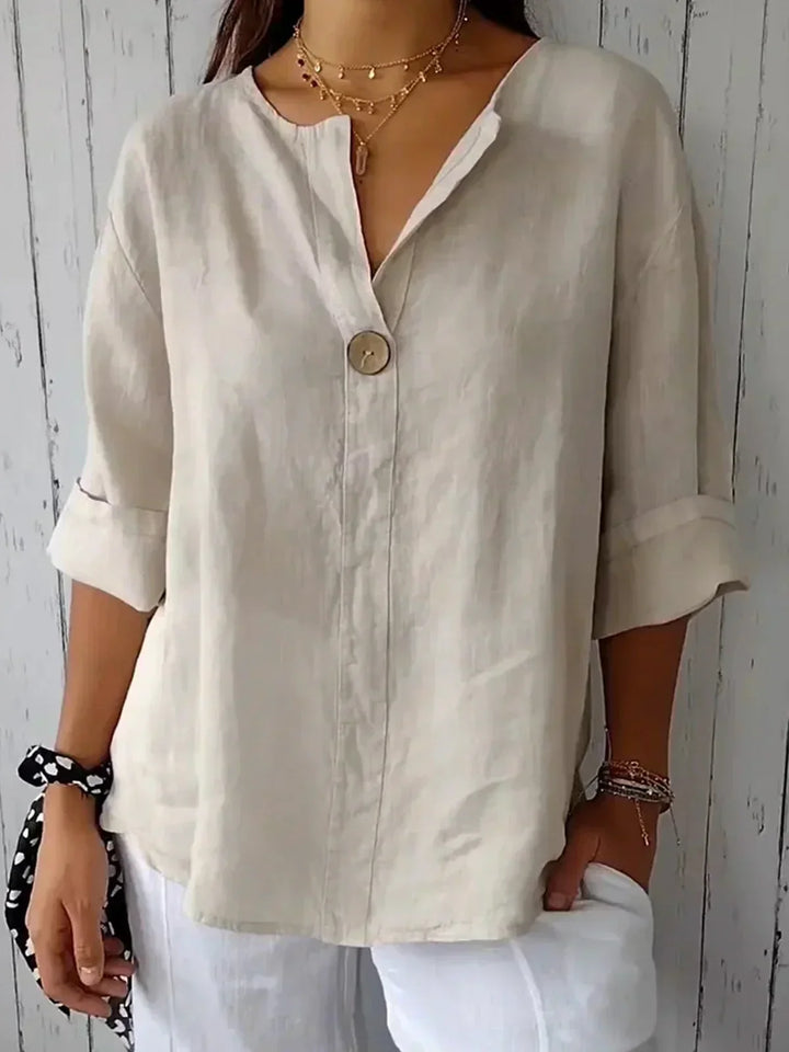 Clara™ | Chic Casual V-Neck Blouse