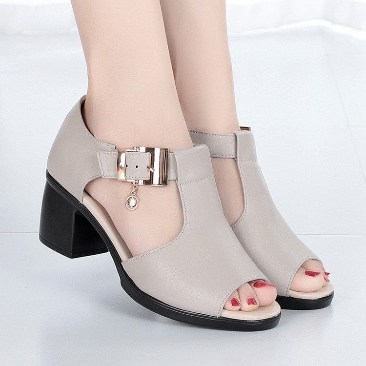 Amelia™ | Orthopedic Open-Toe Block Heel Sandals