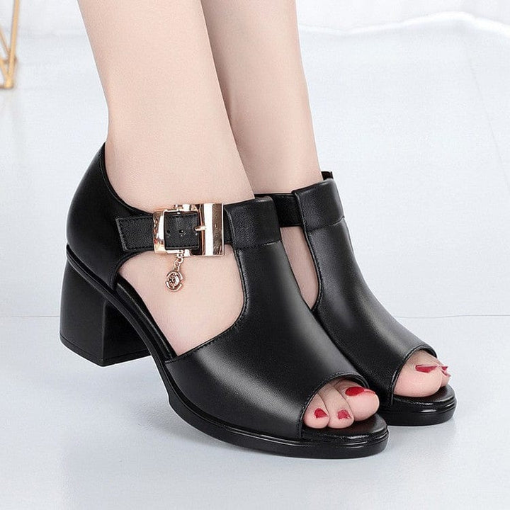 Amelia™ | Orthopedic Open-Toe Block Heel Sandals