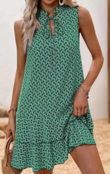 Neola™ | Printed Sleeveless Summer Dress