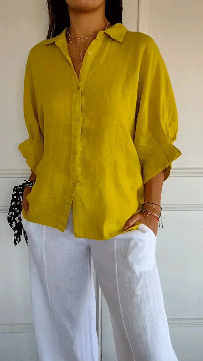 Kilea™ | Effortless Chic Linen Shirt