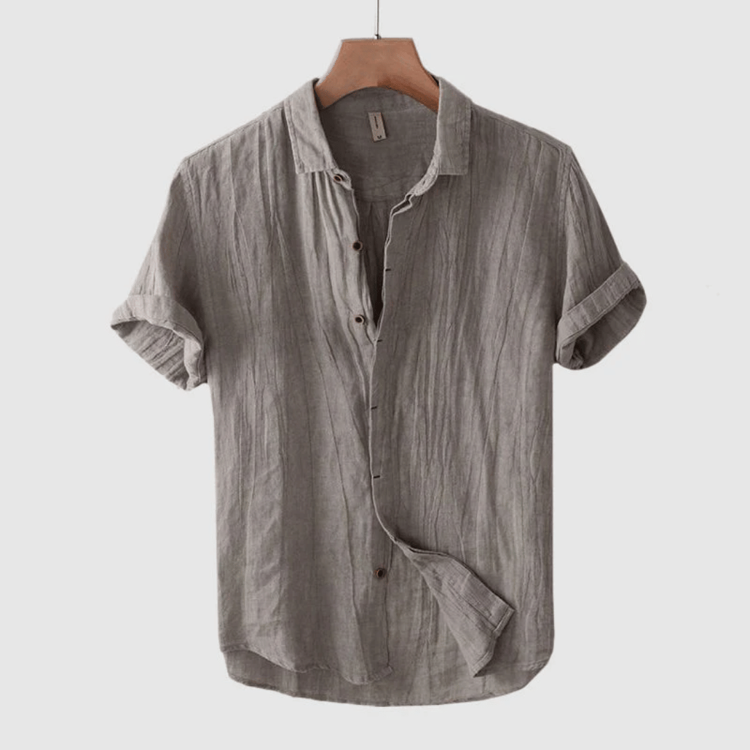 Ethan™ | Classic Linen Short Sleeve Shirt