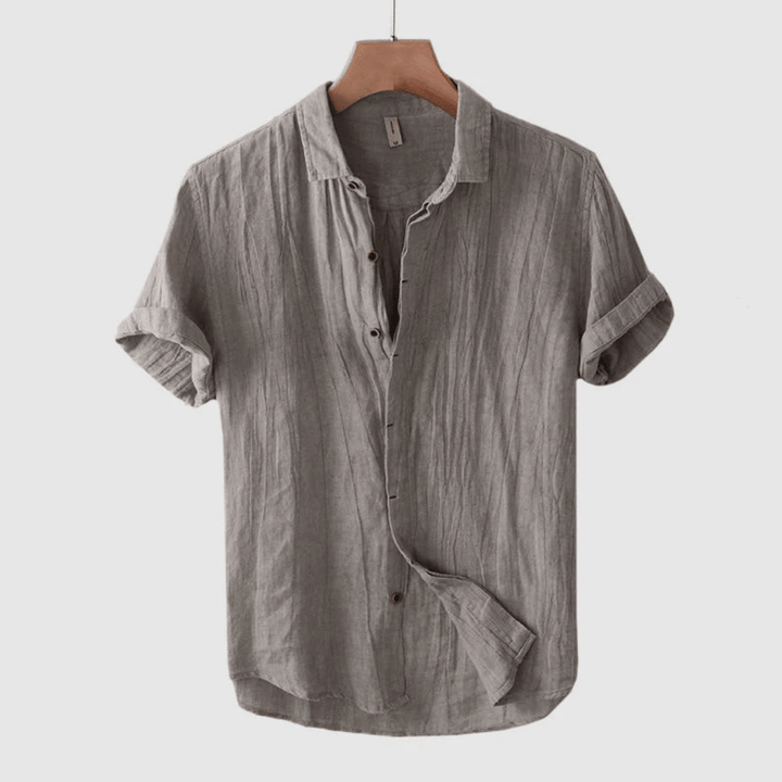 Ethan™ | Classic Linen Short Sleeve Shirt