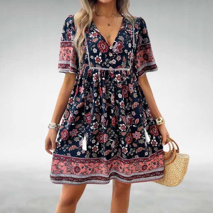 Ingrid™ | Bohemian Floral Summer Dress