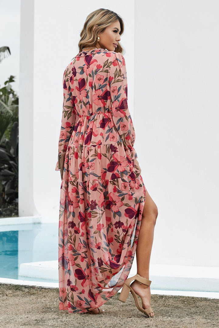 Liora | Ruffle-Tiered Floral Maxi Dress