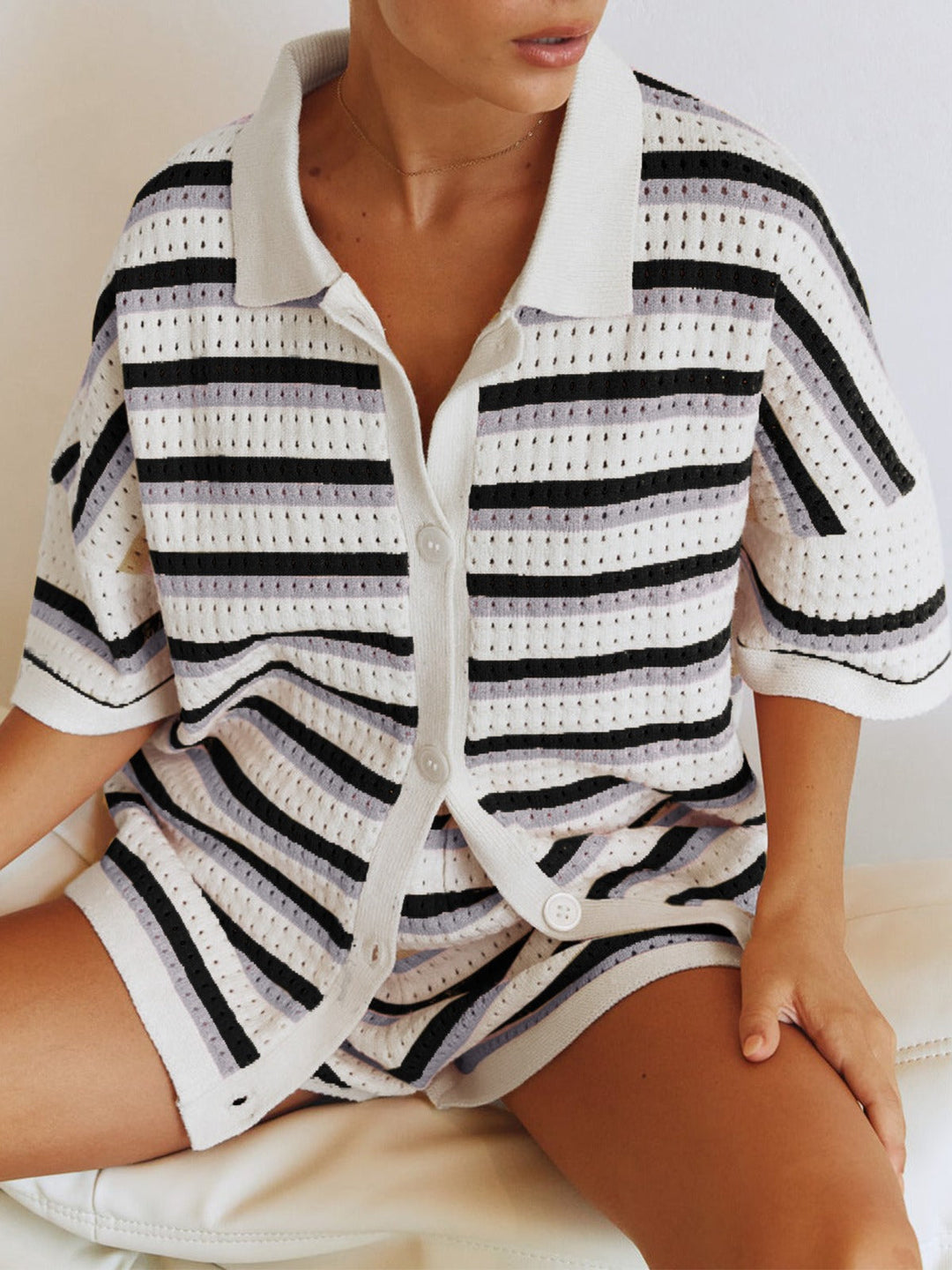 Valerie™ | Striped Knit Summer Set