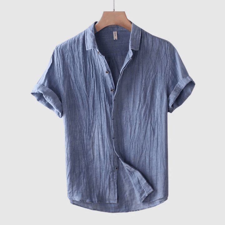 Ethan™ | Classic Linen Short Sleeve Shirt