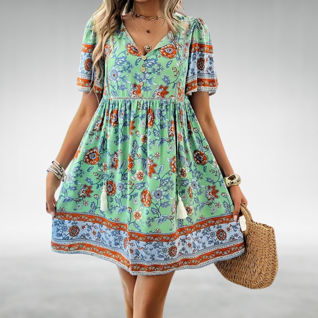 Ingrid™ | Bohemian Floral Summer Dress