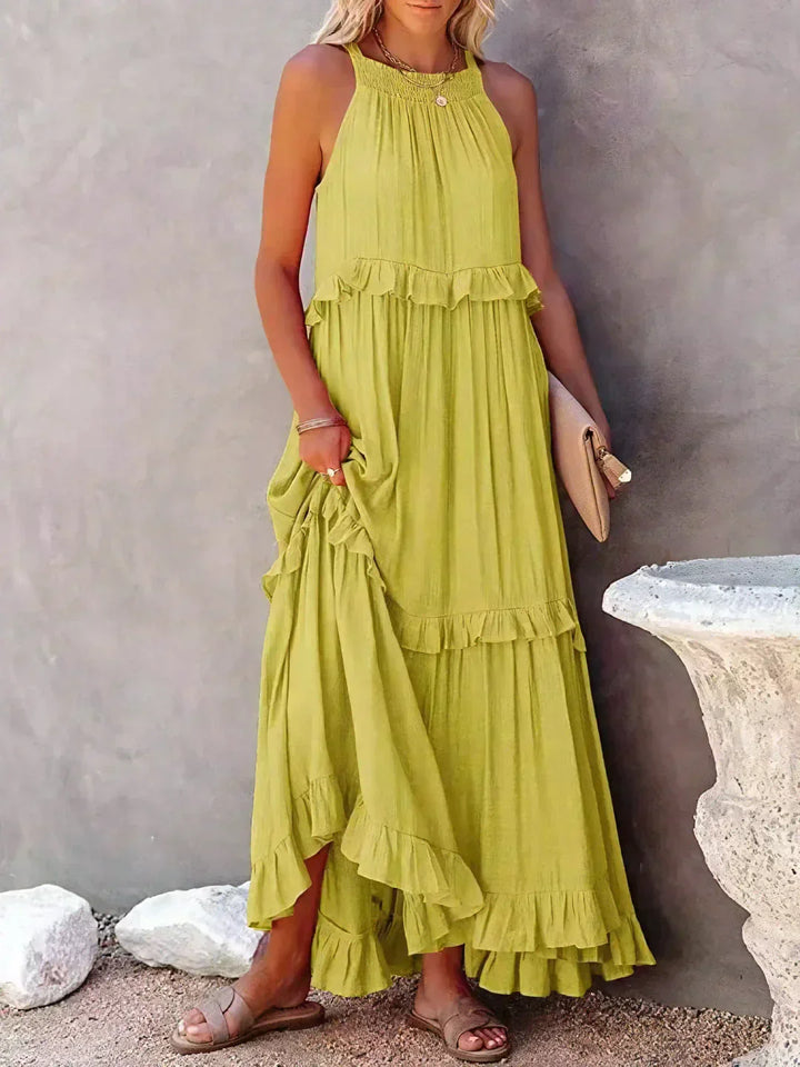 Sienna™ | Effortless Ruffle Maxi Dress