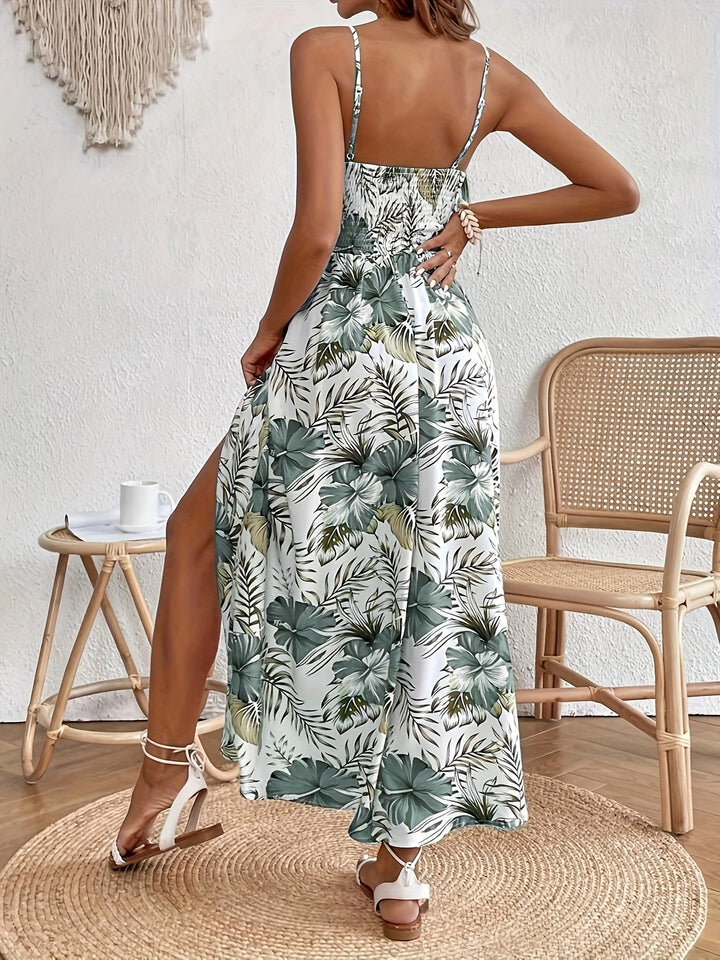 Gymea™ | Slit Floral Maxi Dress