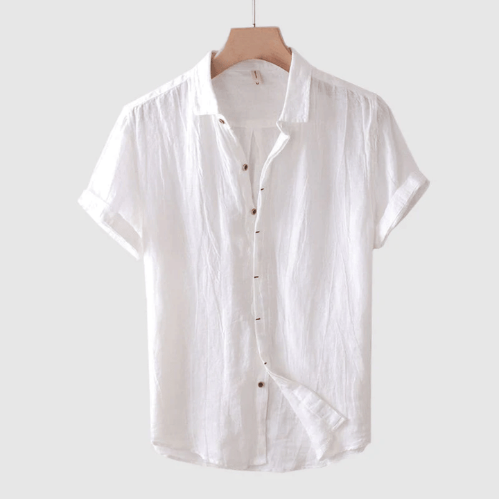 Ethan™ | Classic Linen Short Sleeve Shirt