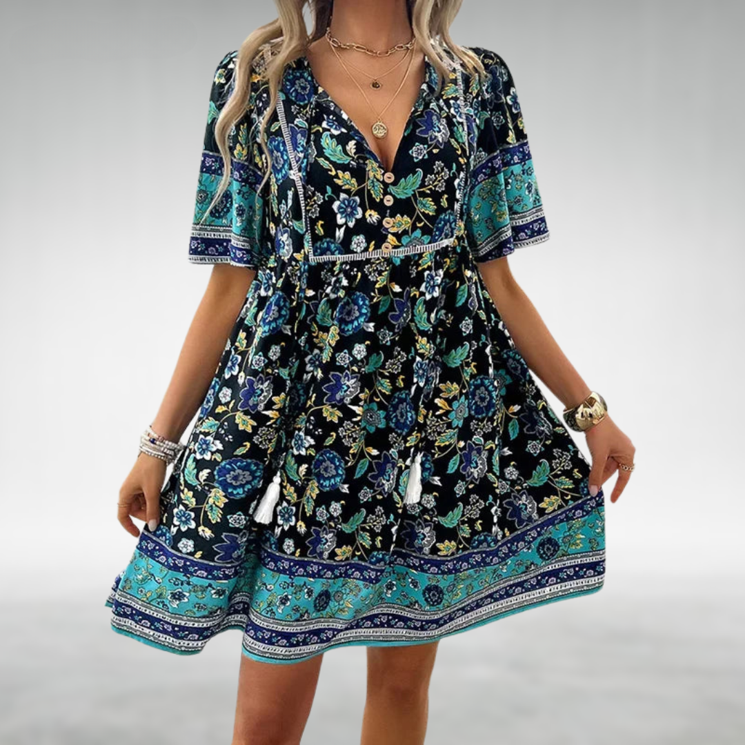 Ingrid™ | Bohemian Floral Summer Dress