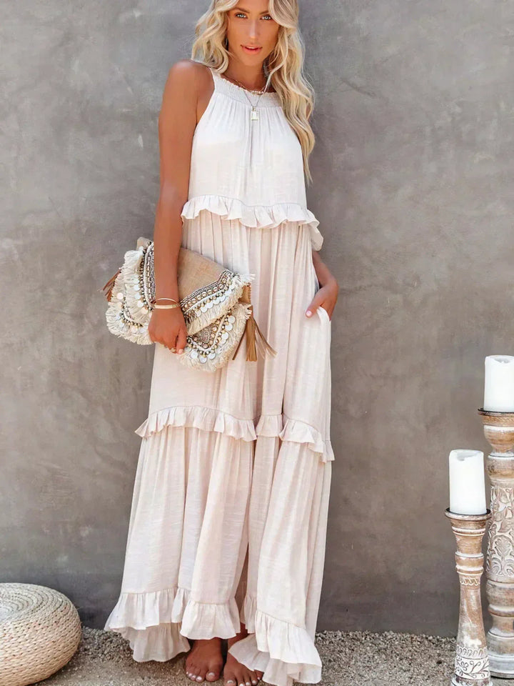 Sienna™ | Effortless Ruffle Maxi Dress