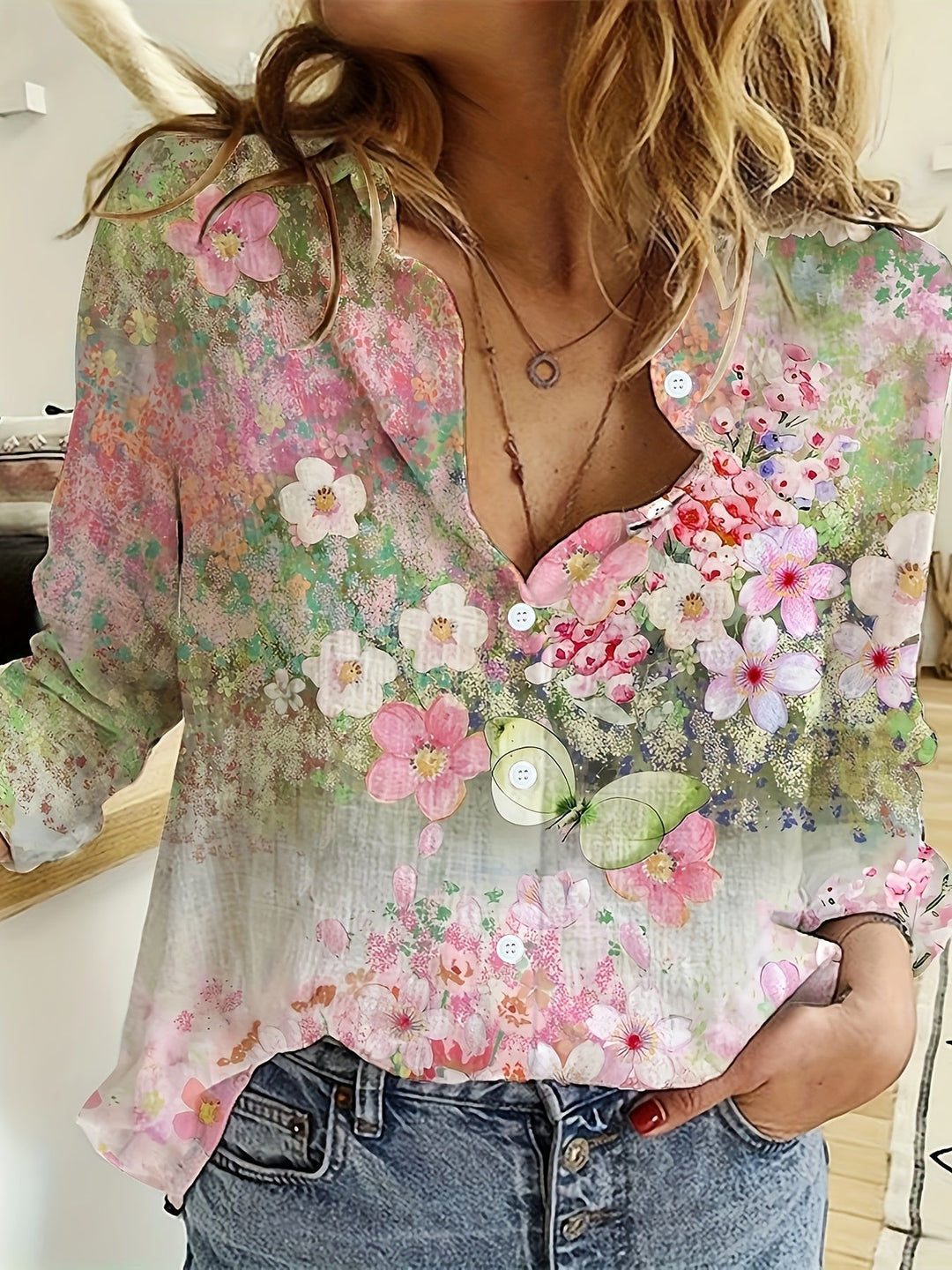 Leura™ | Floral Boho Blouse