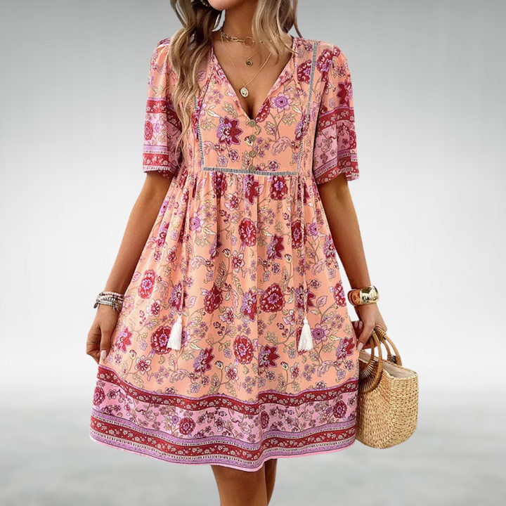 Ingrid™ | Bohemian Floral Summer Dress