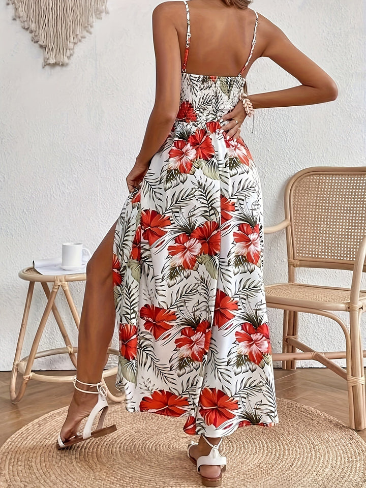 Gymea™ | Slit Floral Maxi Dress