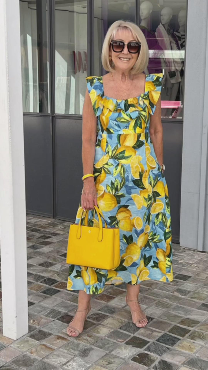 Sophia | Lemon Print Tunic Dress