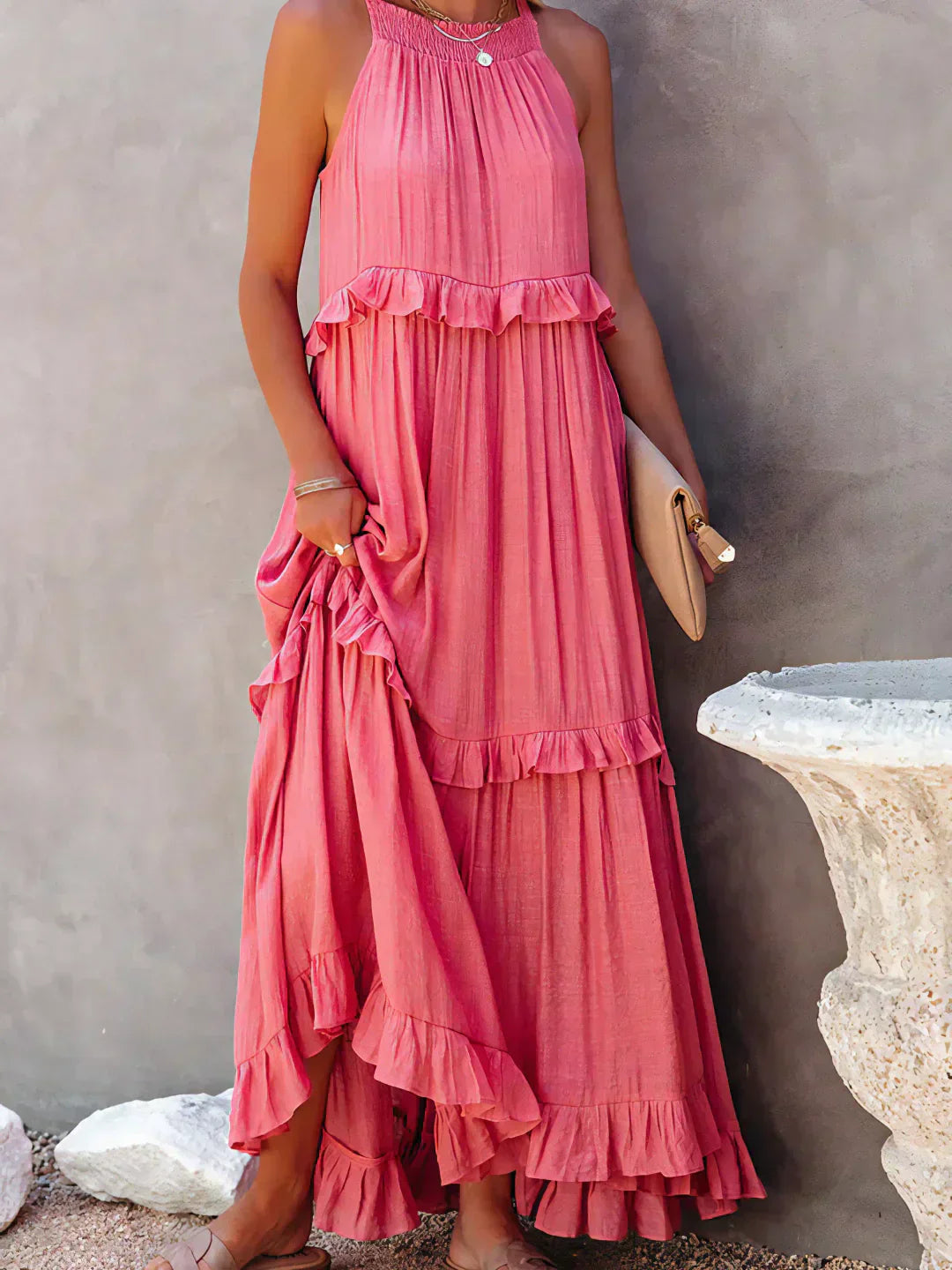 Sienna™ | Effortless Ruffle Maxi Dress