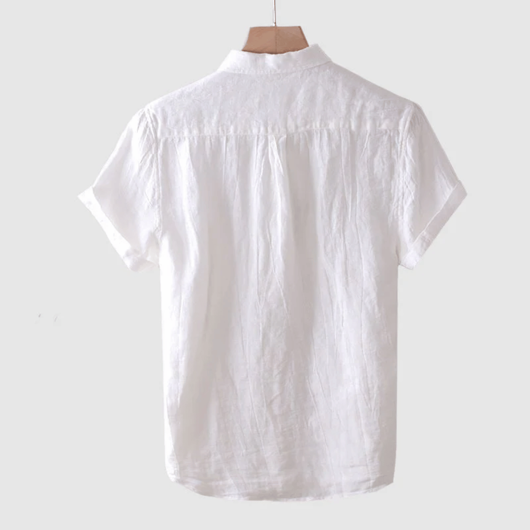 Ethan™ | Classic Linen Short Sleeve Shirt