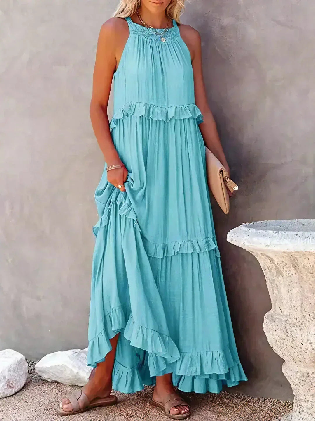 Sienna™ | Effortless Ruffle Maxi Dress