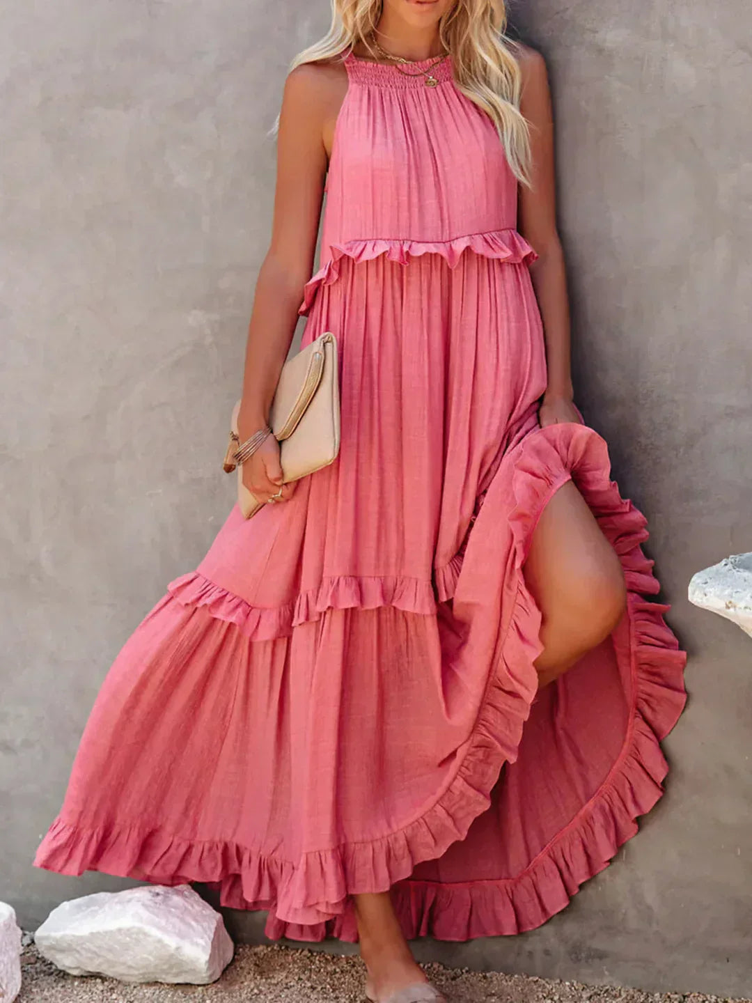 Sienna™ | Effortless Ruffle Maxi Dress