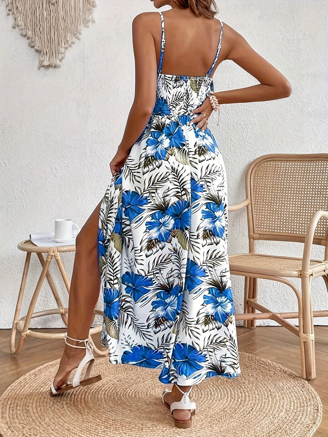 Gymea™ | Slit Floral Maxi Dress