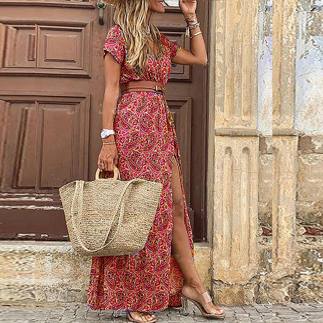 Bindi™ | Boho Maxi dress (Free belt)