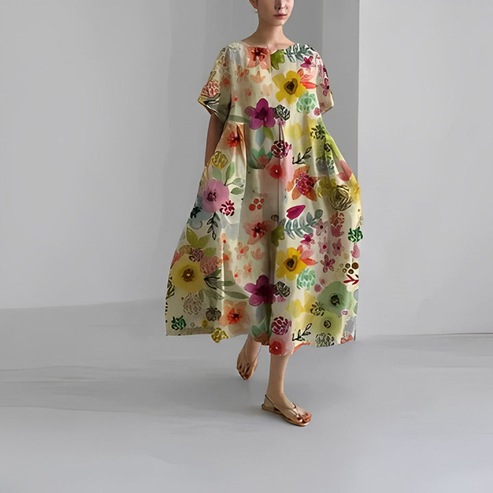 Claire™ | Boho Floral Spring Dress