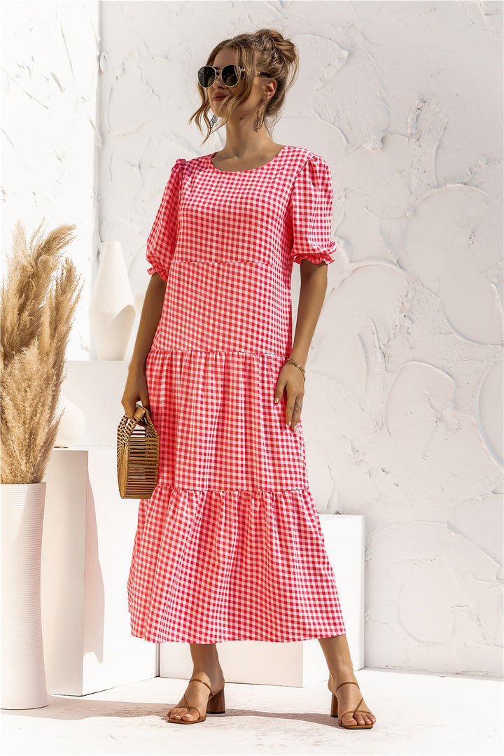 Amelia™ | Gingham Everyday Midi Dress