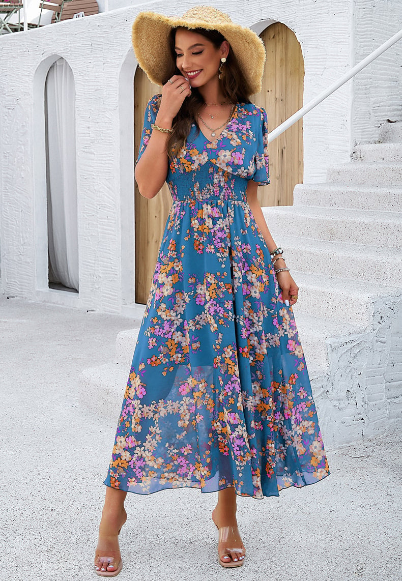 Delilah | Floral Boho Maxi Dress