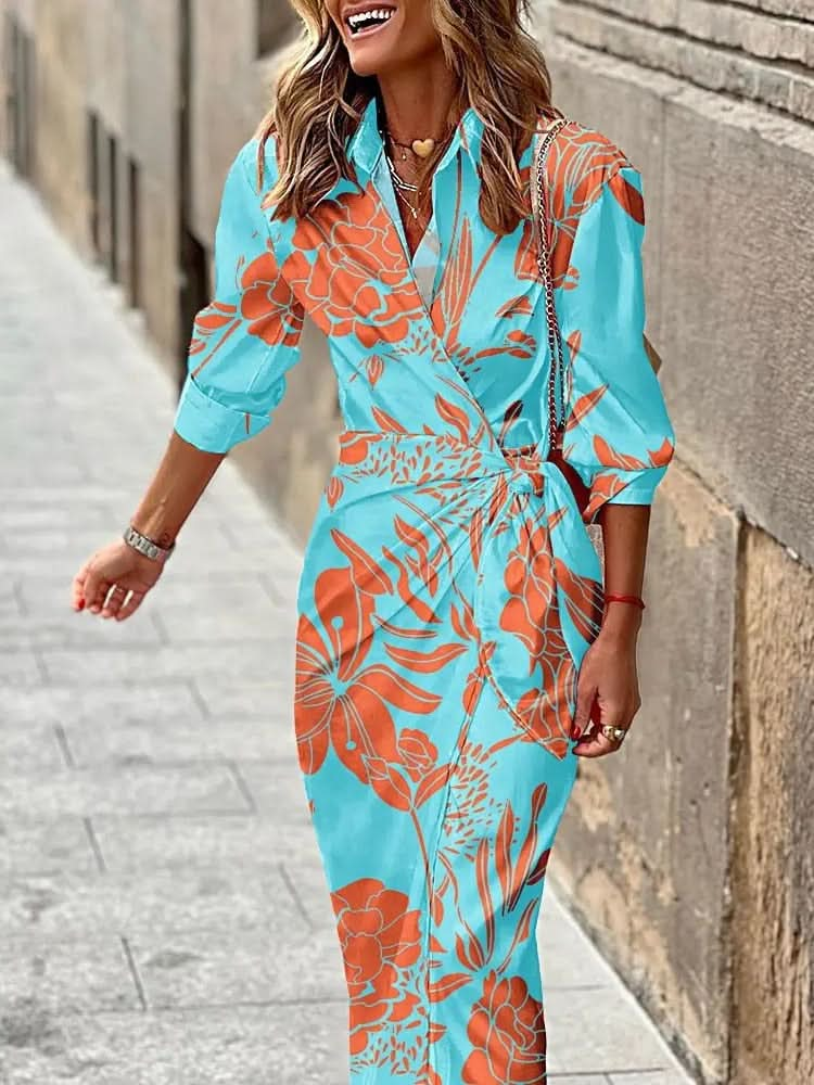 Claudia™ | Vibrant Wrap Dress