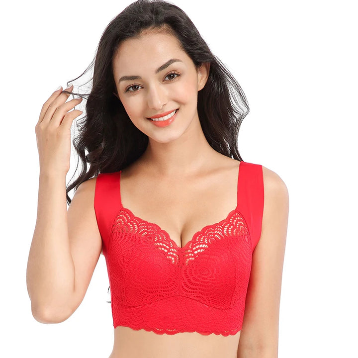 Evangeline | Alluring Seamless Strapless Plus-Size Lace Bra