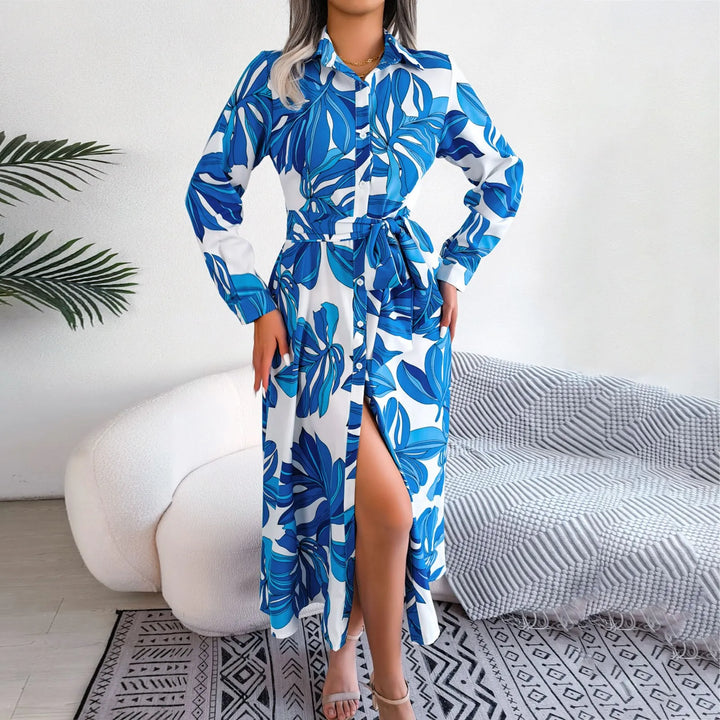 Sofia™ | Vibrant Tropical Print Maxi Dres