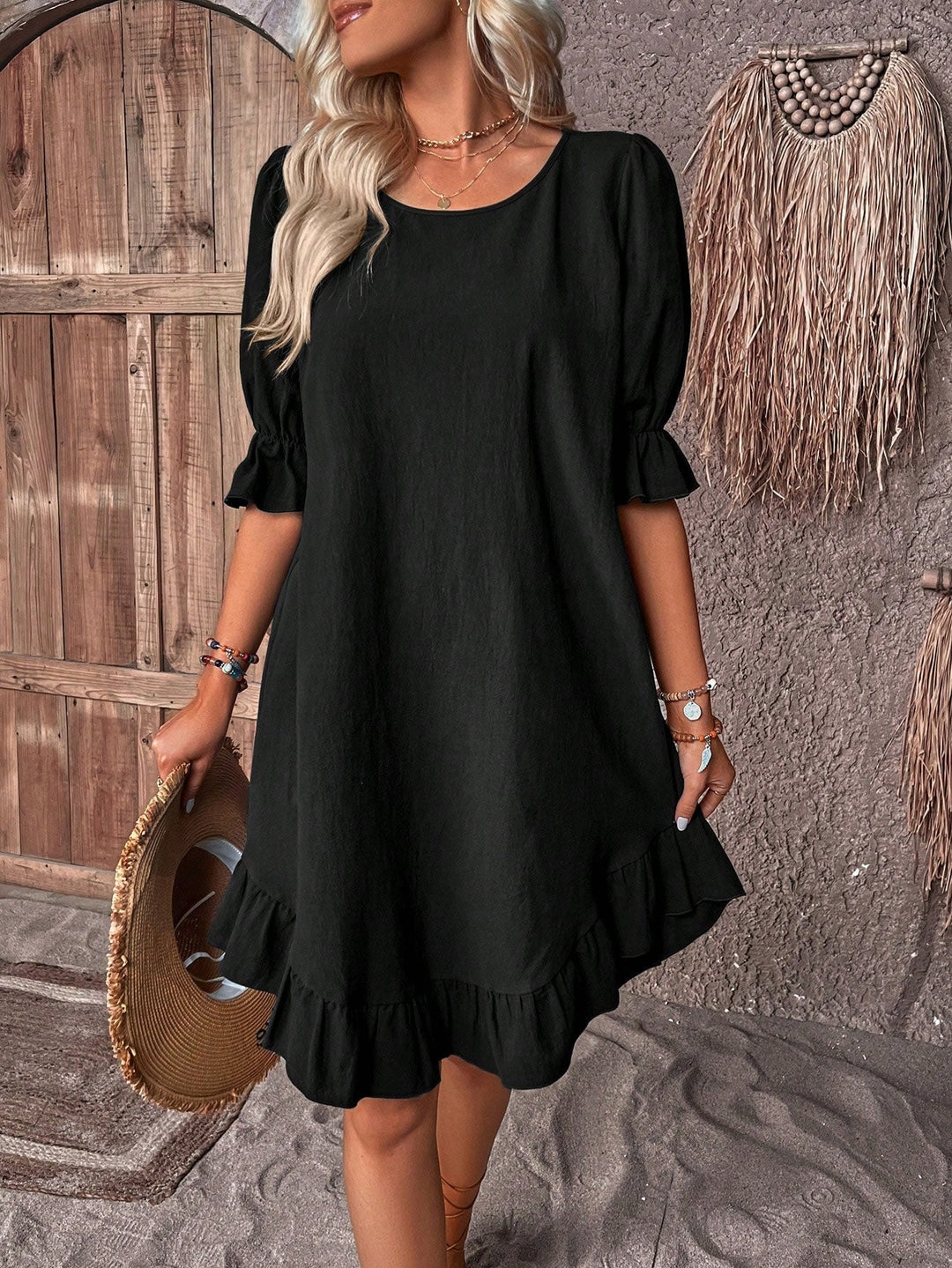 Frankie™ | Chic Ruffle Hem Dress