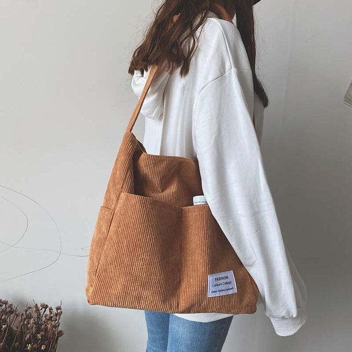 Maisha™ | Casual Corduroy Tote Bag