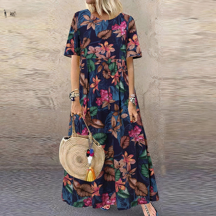 Selene™ | Blooming Elegance Maxi Dress