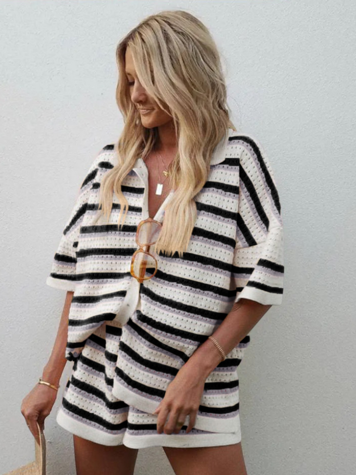 Valerie™ | Striped Knit Summer Set