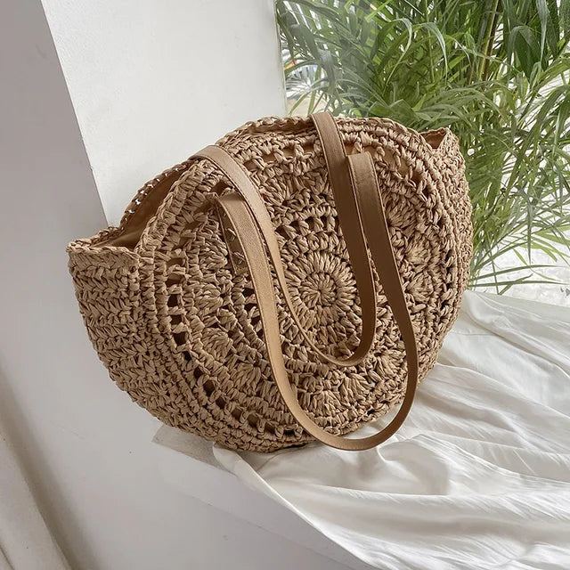 Zahara™ | Handcrafted Woven Tote Bag