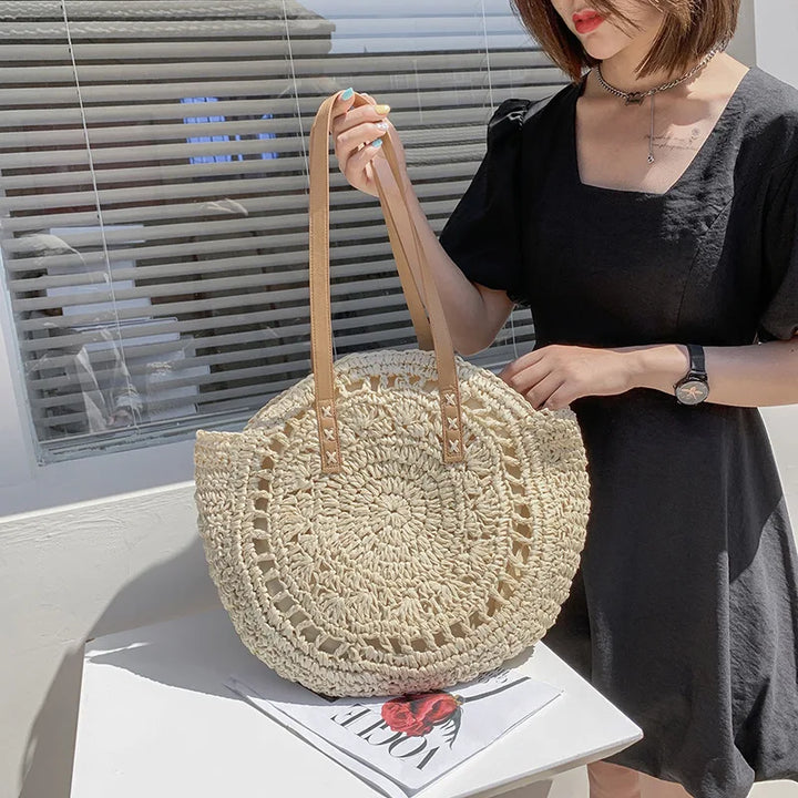 Zahara™ | Handcrafted Woven Tote Bag