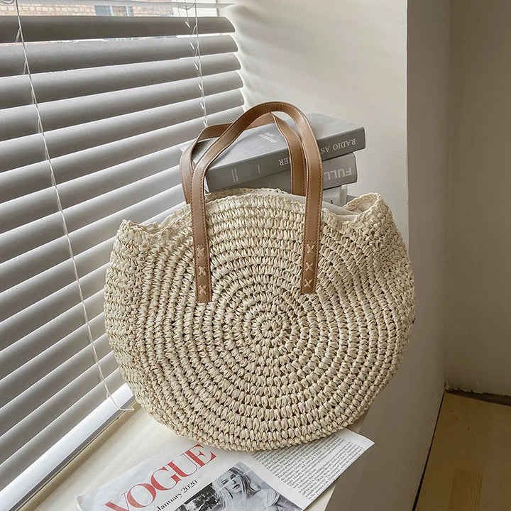 Zahara™ | Handcrafted Woven Tote Bag