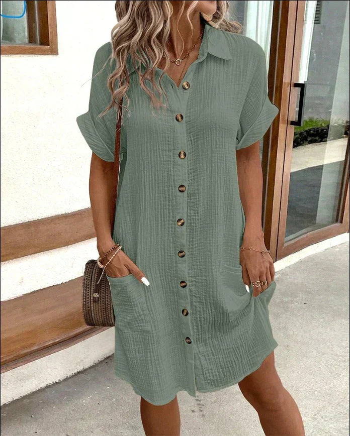 Lieve™ | Casual Button-Up Summer Dress