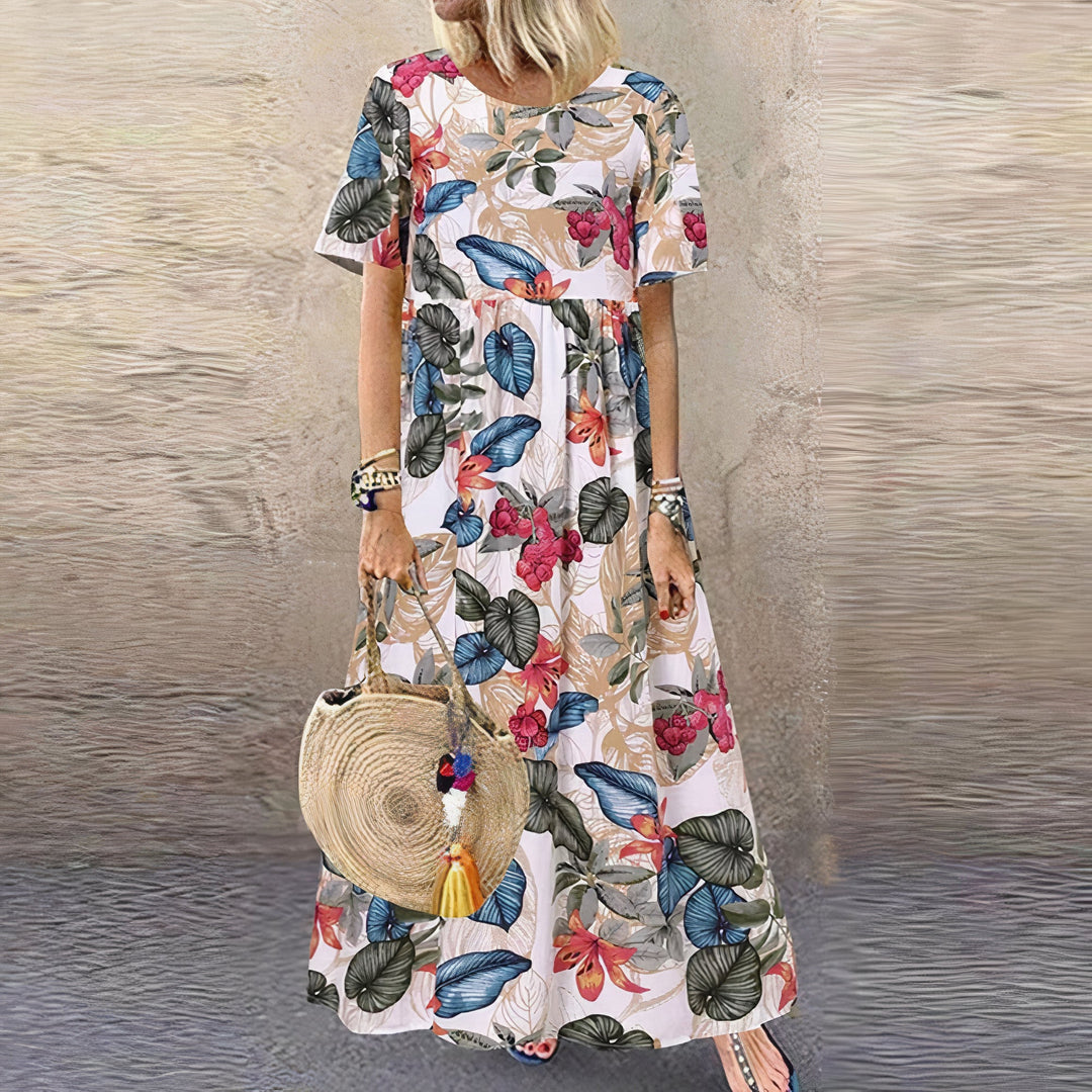 Selene™ | Blooming Elegance Maxi Dress