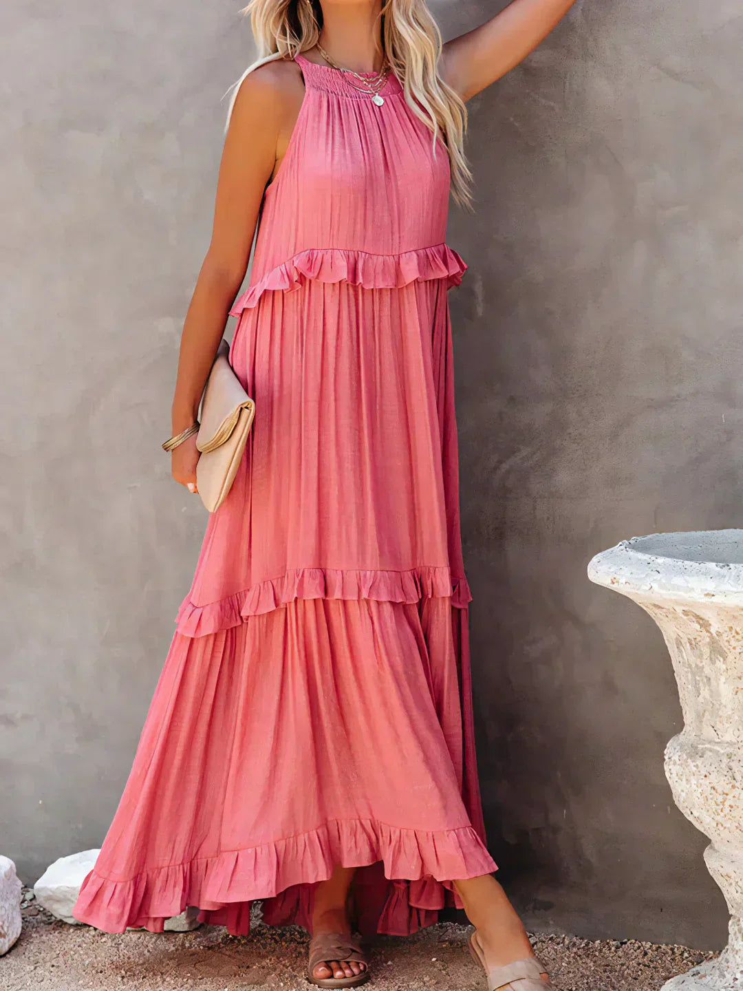 Sienna™ | Effortless Ruffle Maxi Dress