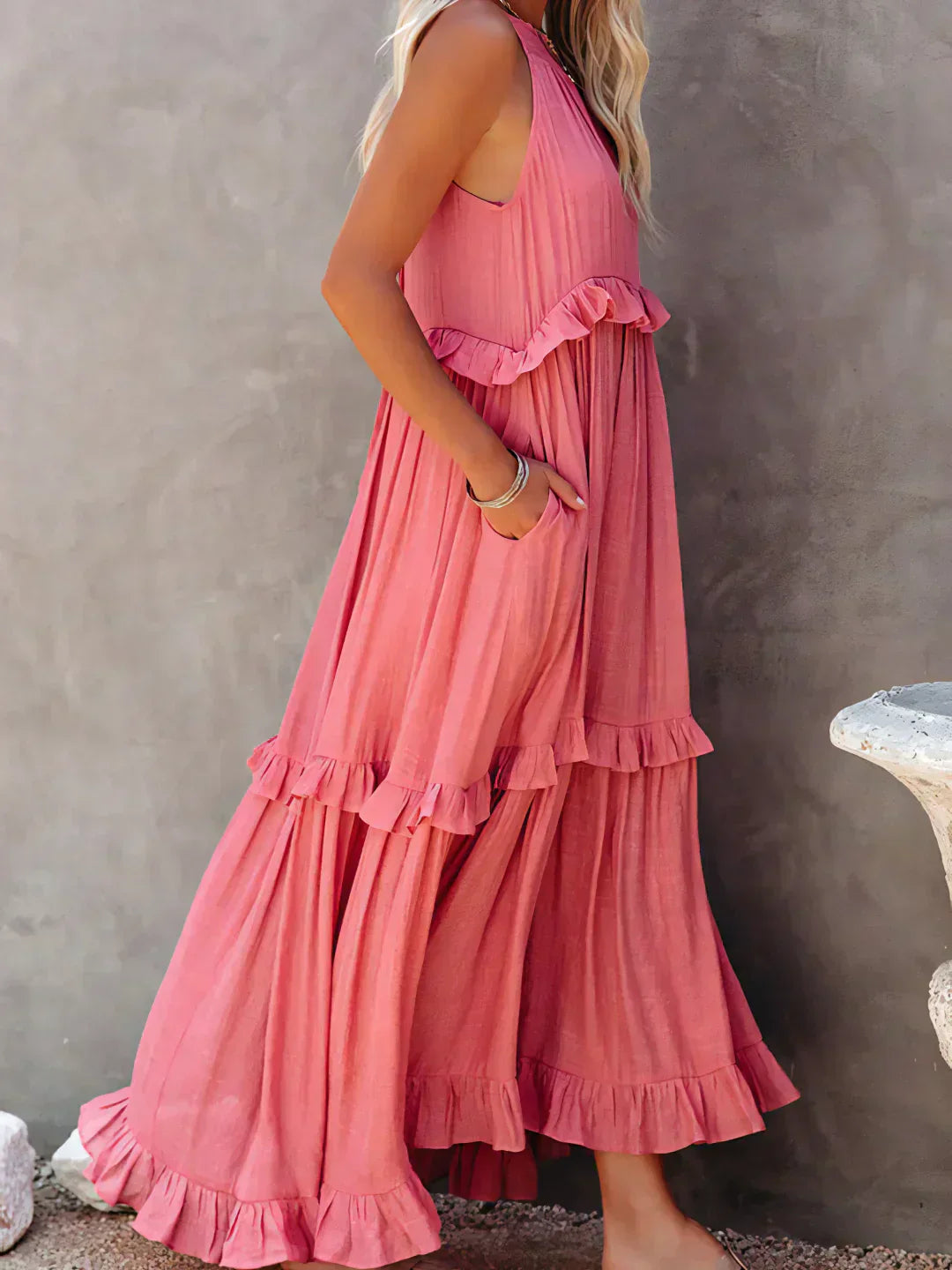 Sienna™ | Effortless Ruffle Maxi Dress