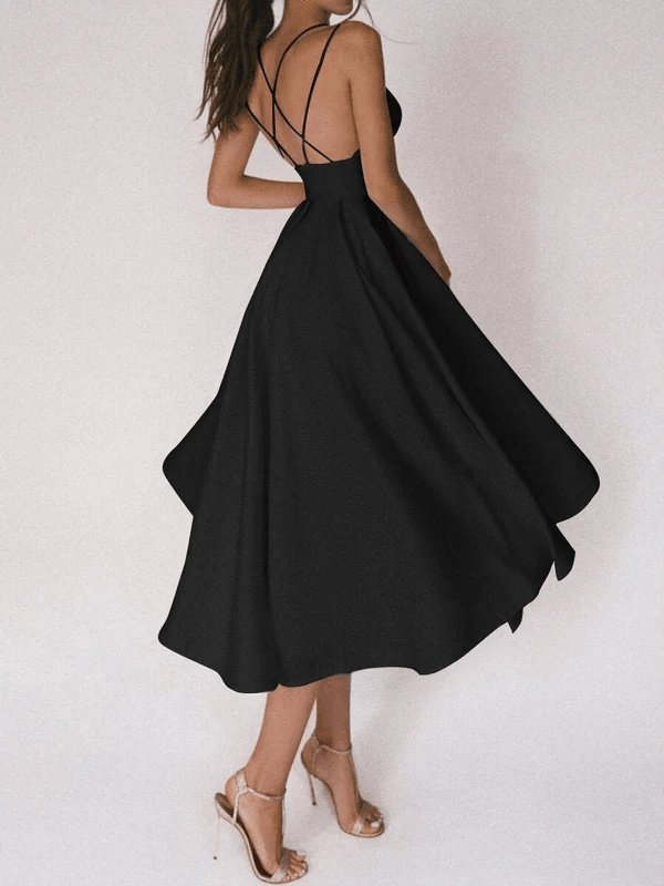 Women's Elegant Strappy Halter Dress