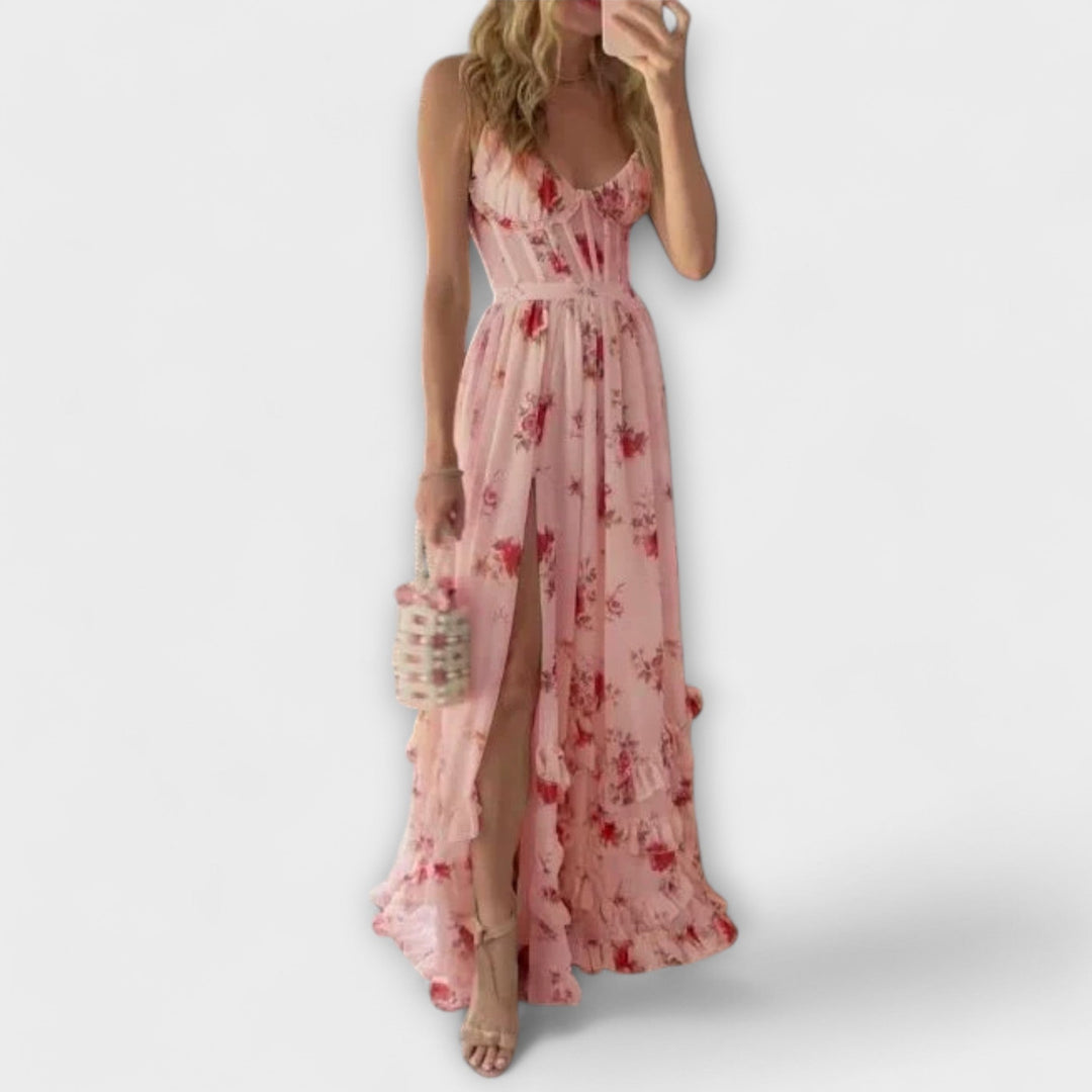 Kalani™ | Floral Elegance Sleeveless Dress