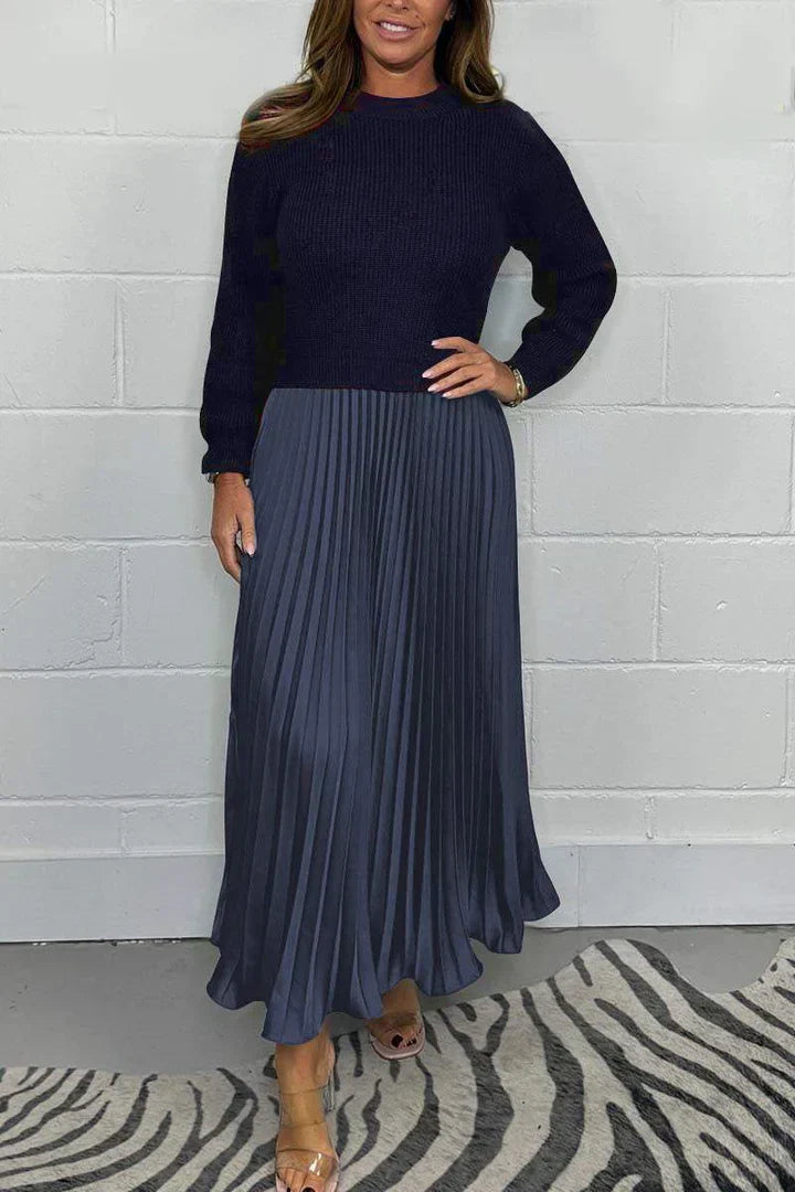 Milena™ | Pleated Skirt and Sweater Set