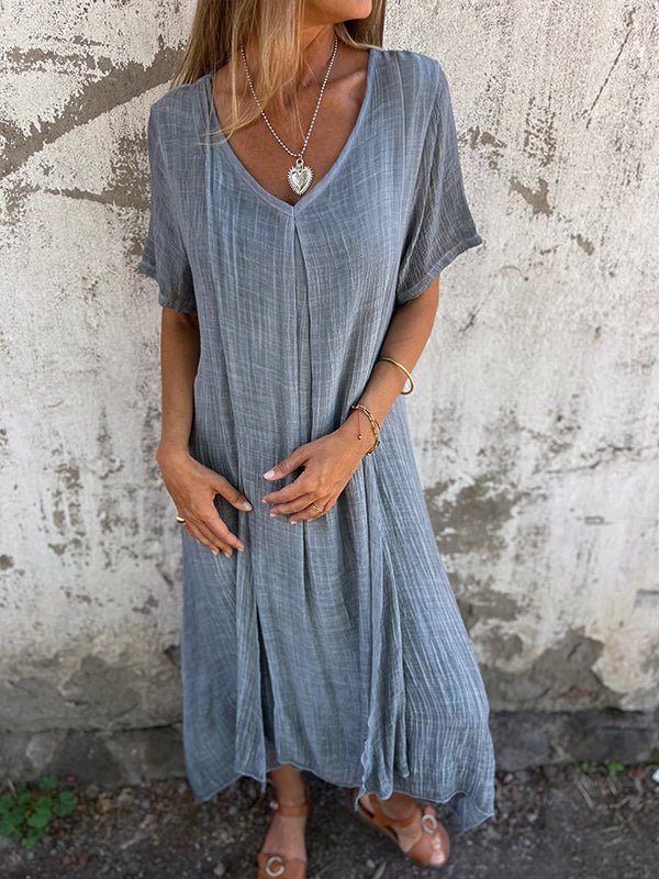 Loreta™ | Effortless V-Neck Maxi Dress