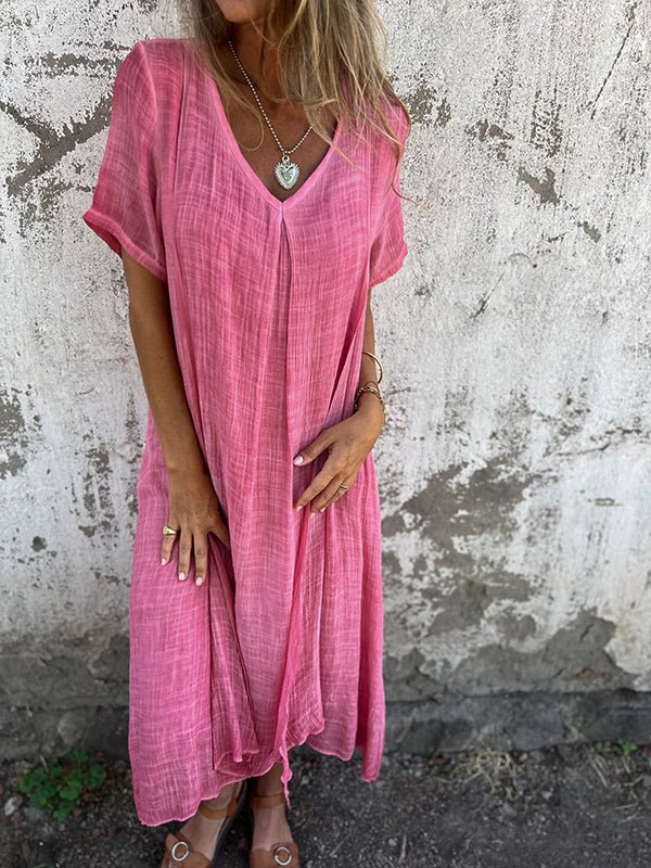 Loreta™ | Effortless V-Neck Maxi Dress