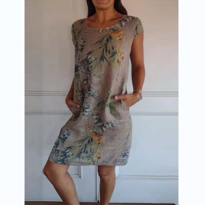 Althea | Botanical Midi Dress